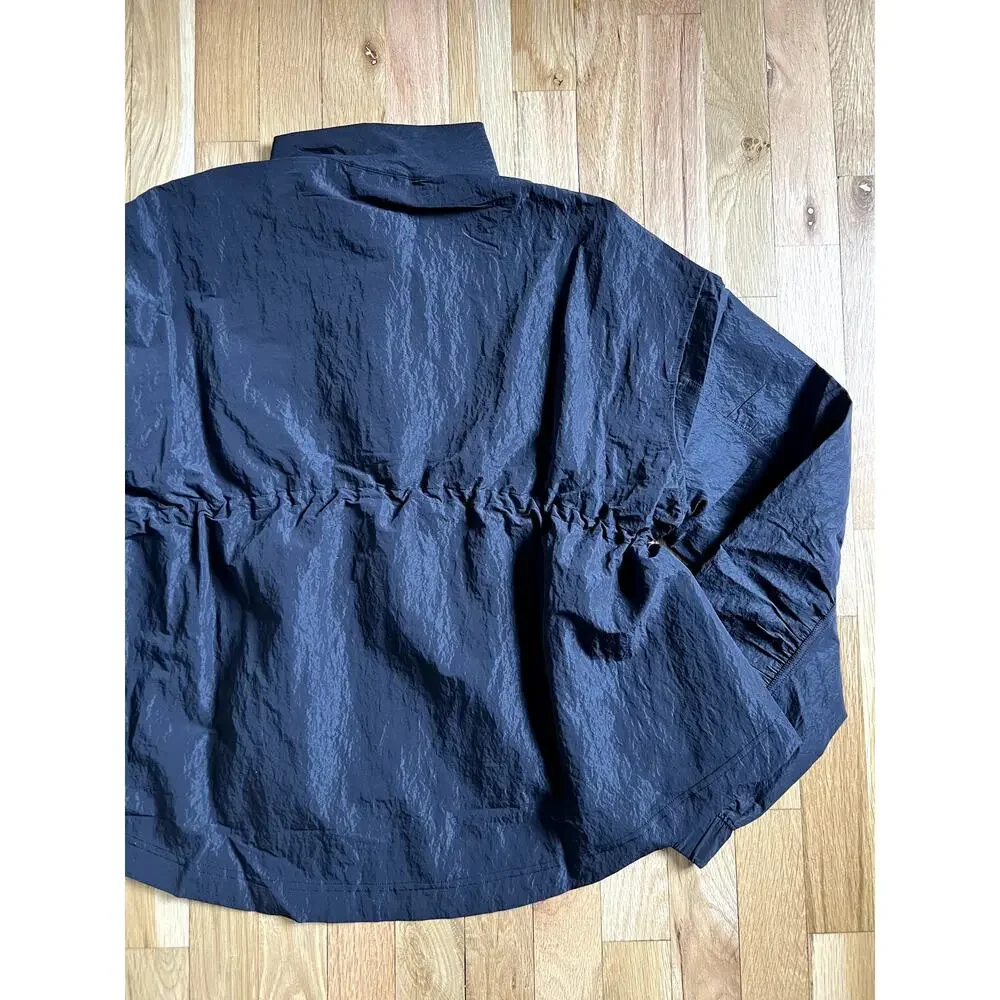Lululemon Black Crinkle Nylon Cinchable Jacket Ruched Outdoor Drama NEW (size S) - Picture 4 of 14